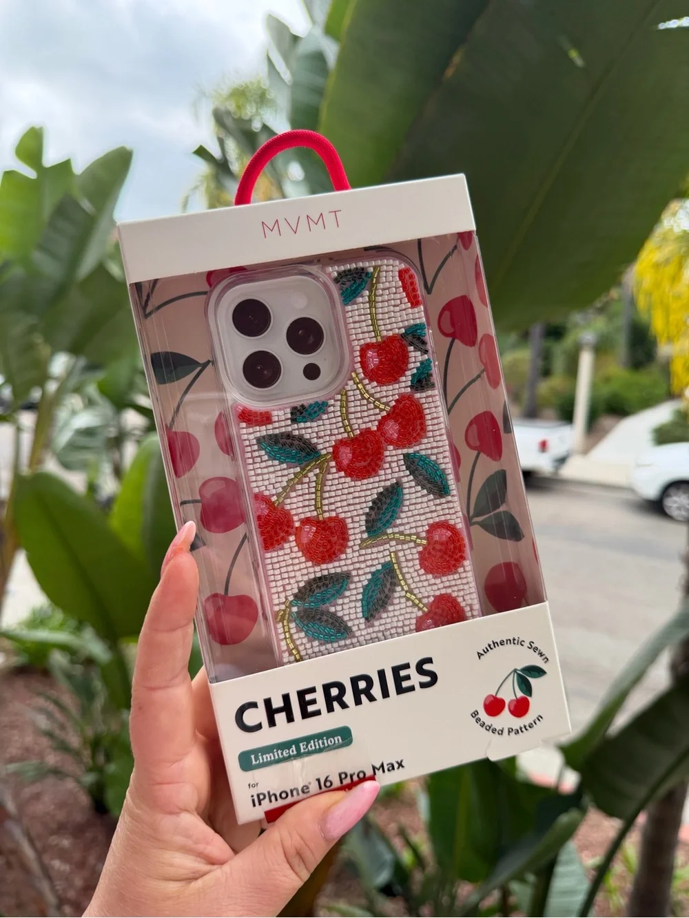 MVMT Cherry Beaded iPhone case